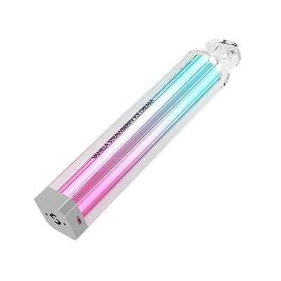 Cuadrado adaptable disponible transparente del gusto de Vape del tubo externo de la PC luminoso