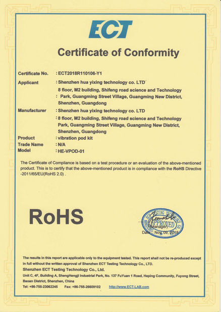 China Shenzhen Huayixing Technology Co., Ltd. certificaciones